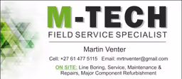 M-Tech Field Service Specialist Logo